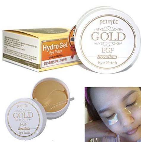 Petitfee Hydro Gel  Gold & EGF Eye Patch Гидрогелевые патчи для  глаз с коллоидным золотом и EGF 